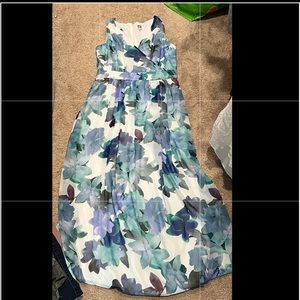 Never worn Anne Klein Maxi dress multi color floral size 8